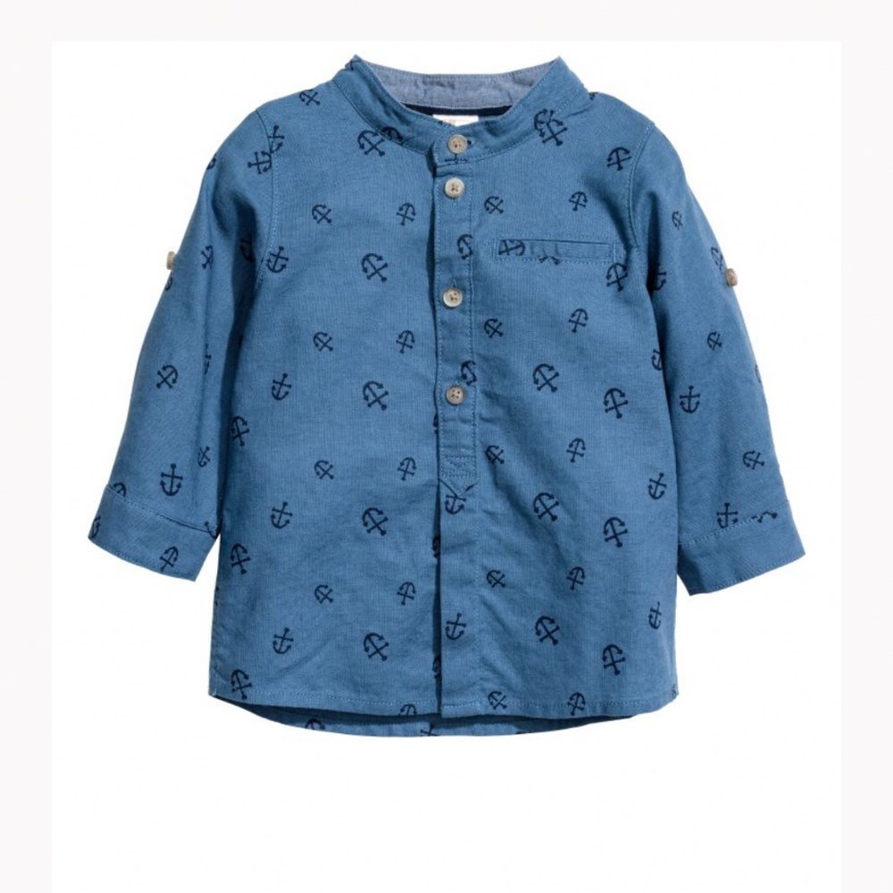 H&M Kids Blue Shirt Size 12-18M